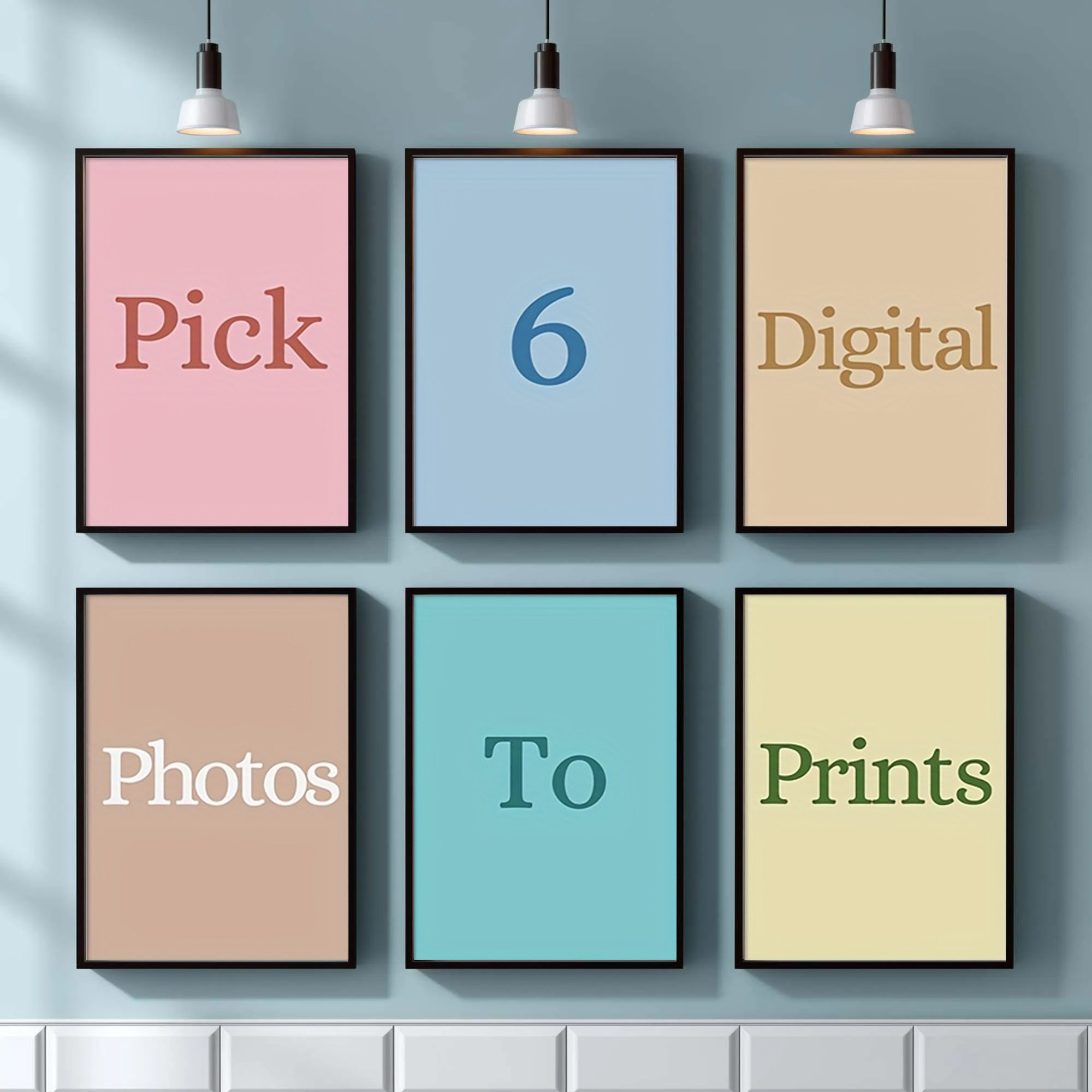 Home Decor Theme - 4/5/6pcs Custom Canvas Printing Personalized Photo