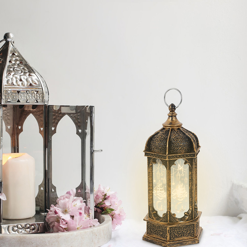 Home Decor Ramadan - 2Pcs LED Wind Lamp Ramadan Lantern