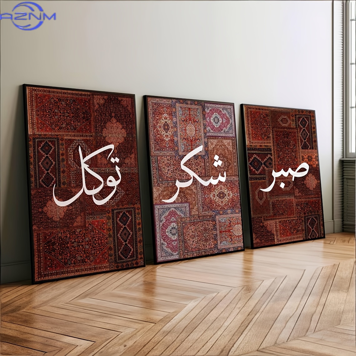 2D FLAT 3pcs Set Unframed Boho - Home Decor Ramadan ulasan dan harga