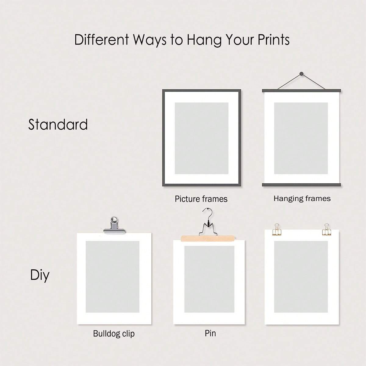 4/5/6pcs Custom Canvas Printin - Home Decor Theme ulasan dan harga