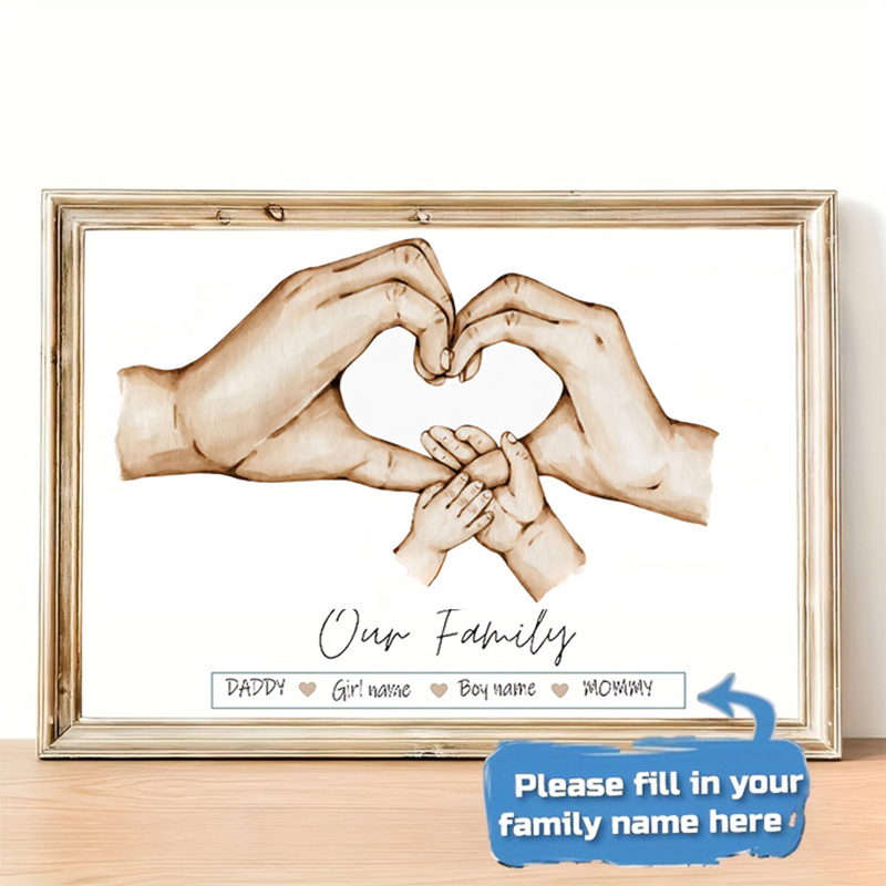 Personalized Custom Family Han - Home Decor Theme ulasan dan harga