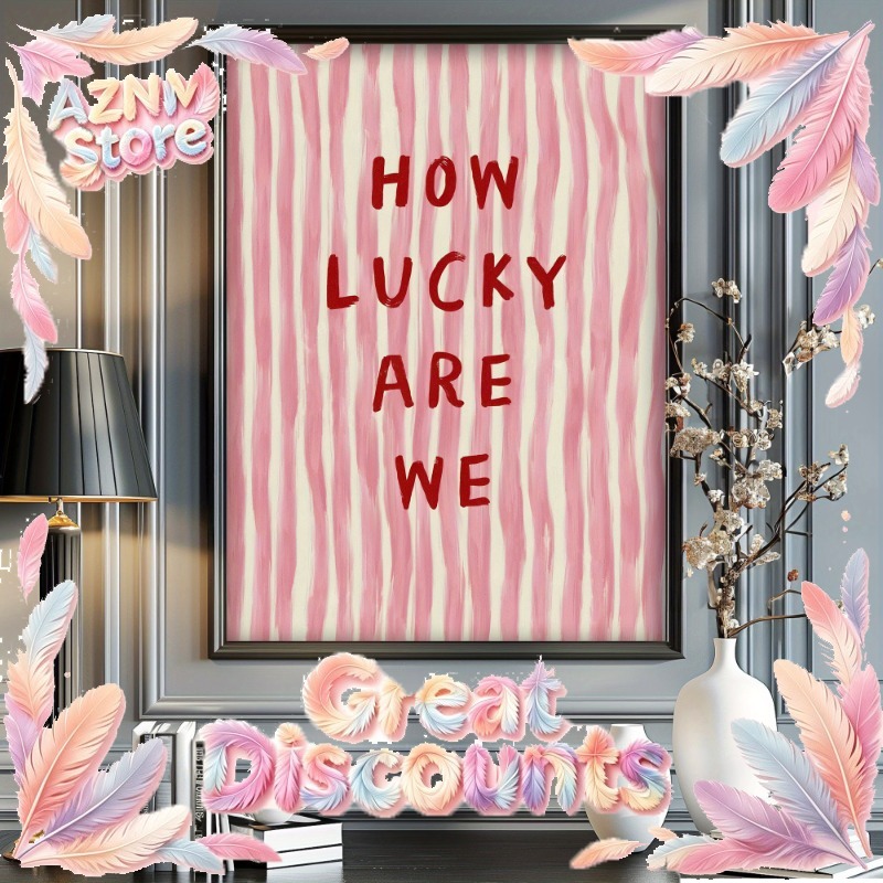 2026 How Lucky We Are Canvas P - Home Decor How To ulasan dan harga