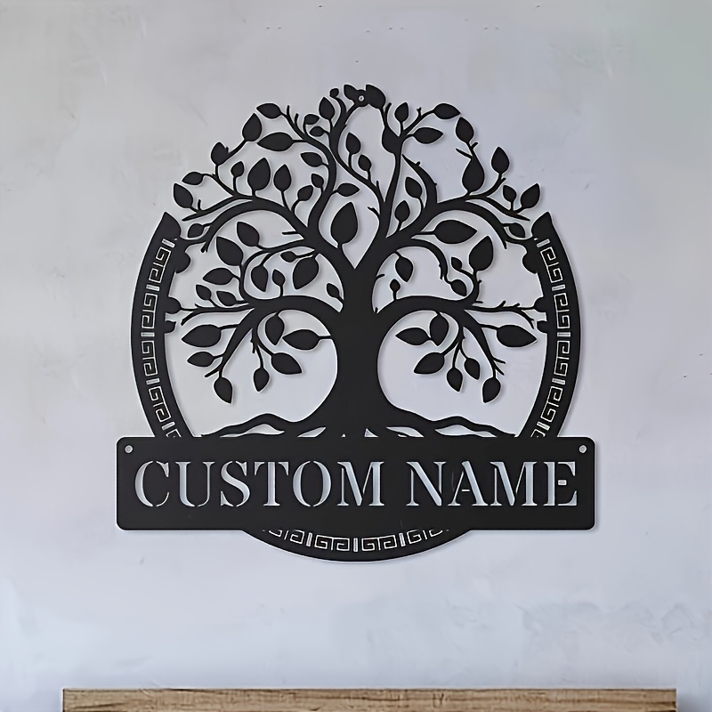 Custom Metal Wall Art of The T - Home Decor Tree ulasan dan harga