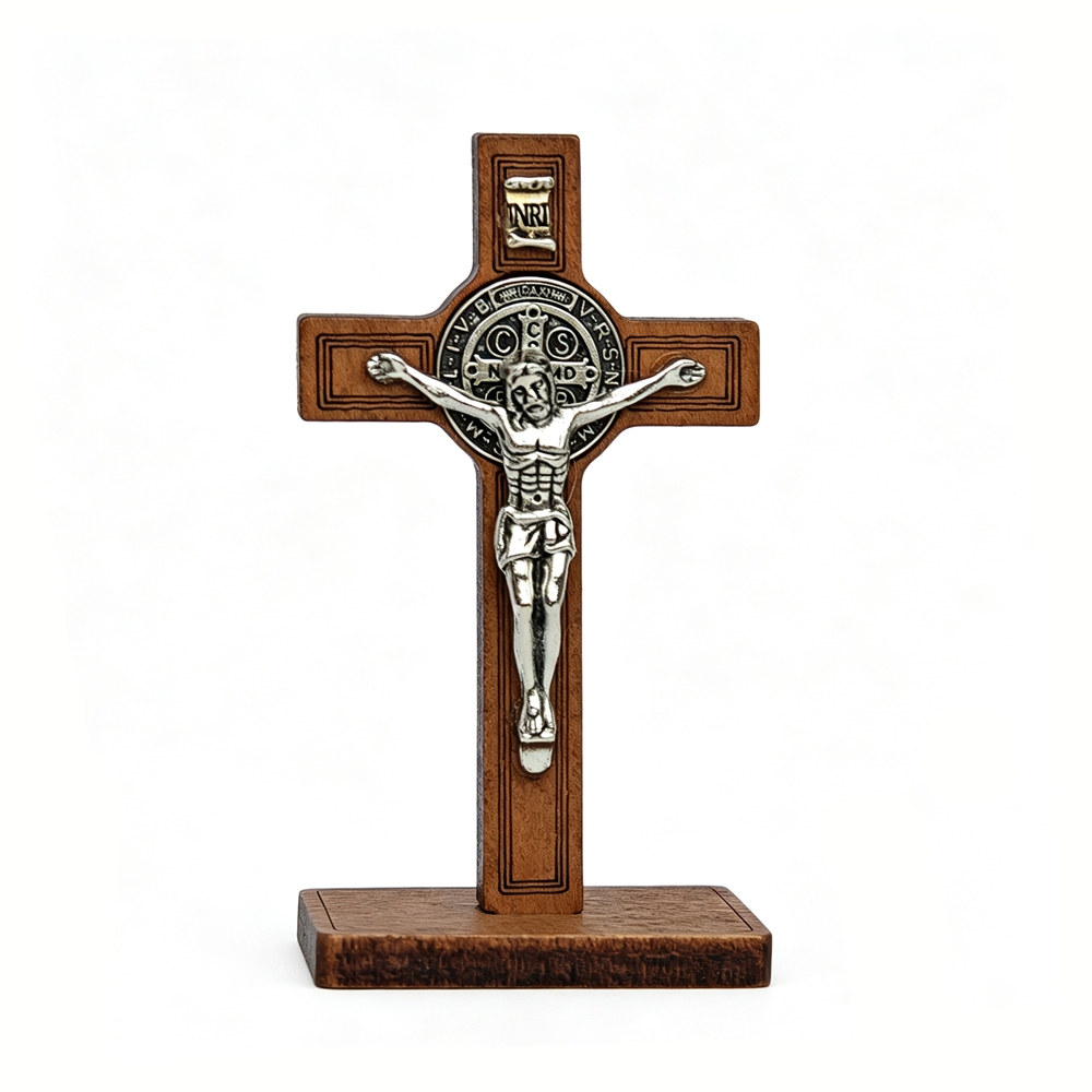 St Benedict Standing Crucifix  - Home Decor Theme ulasan dan harga