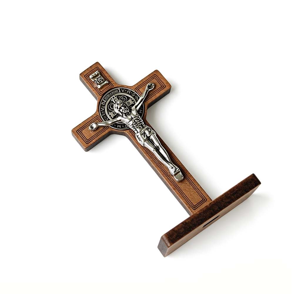 St Benedict Standing Crucifix  - Home Decor Theme ulasan dan harga