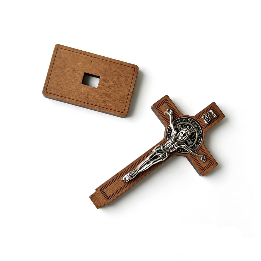 St Benedict Standing Crucifix  - Home Decor Theme ulasan dan harga
