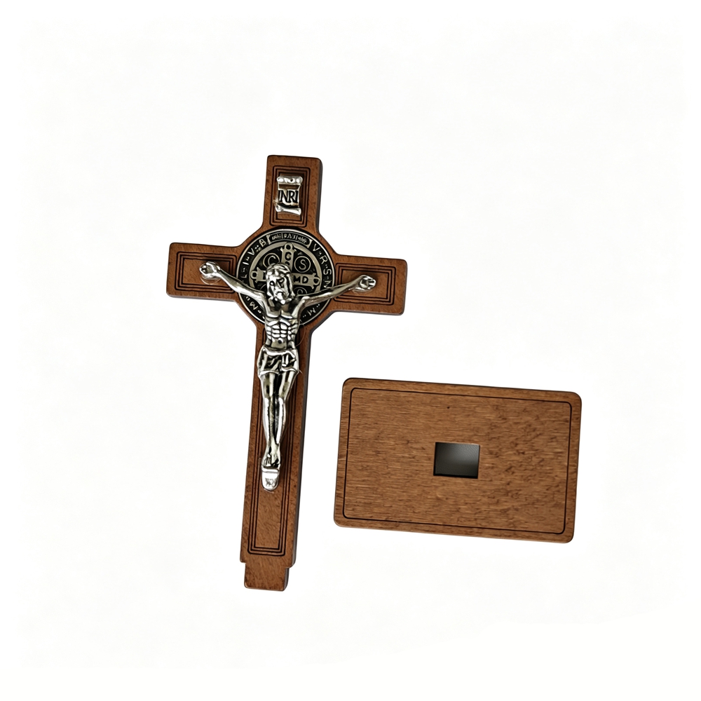 St Benedict Standing Crucifix  - Home Decor Theme ulasan dan harga