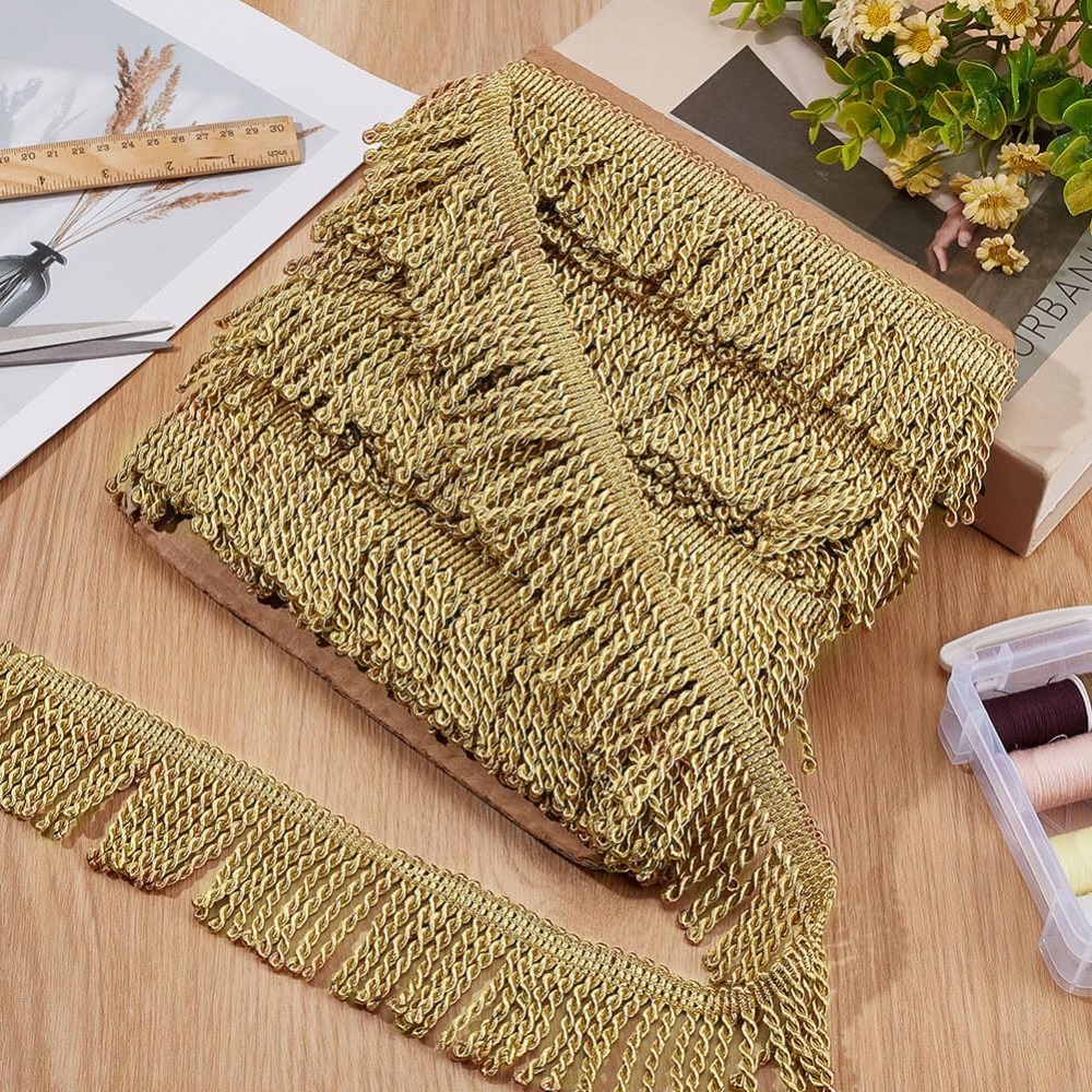 12 Yardsx2.2Inch Fringe Trim C - Home Decor Curtain ulasan dan harga