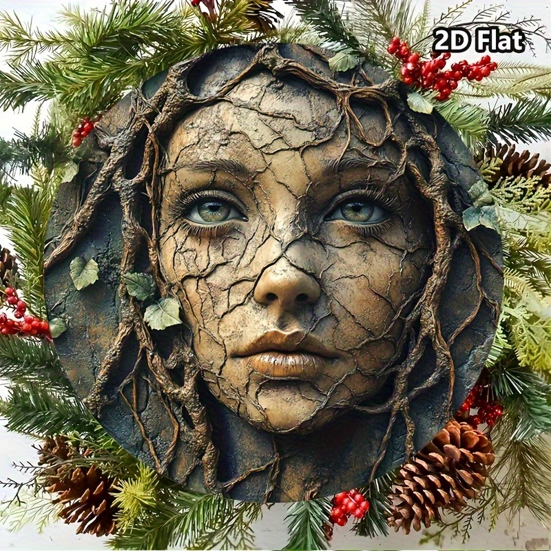 2D Flat, Vintage Aluminum Roun - Home Decor Tree ulasan dan harga