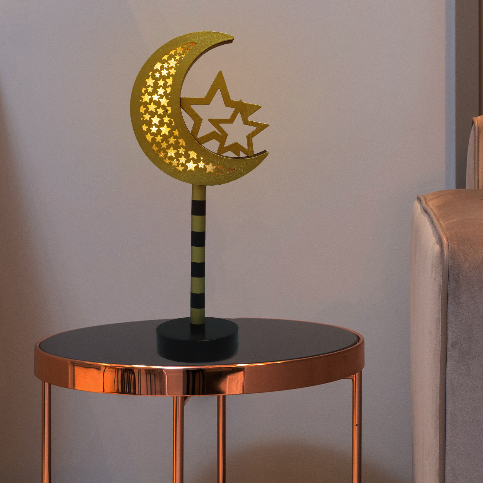 Ramadan LED Lamp Eid Mubarak W - Home Decor Ramadan ulasan dan harga