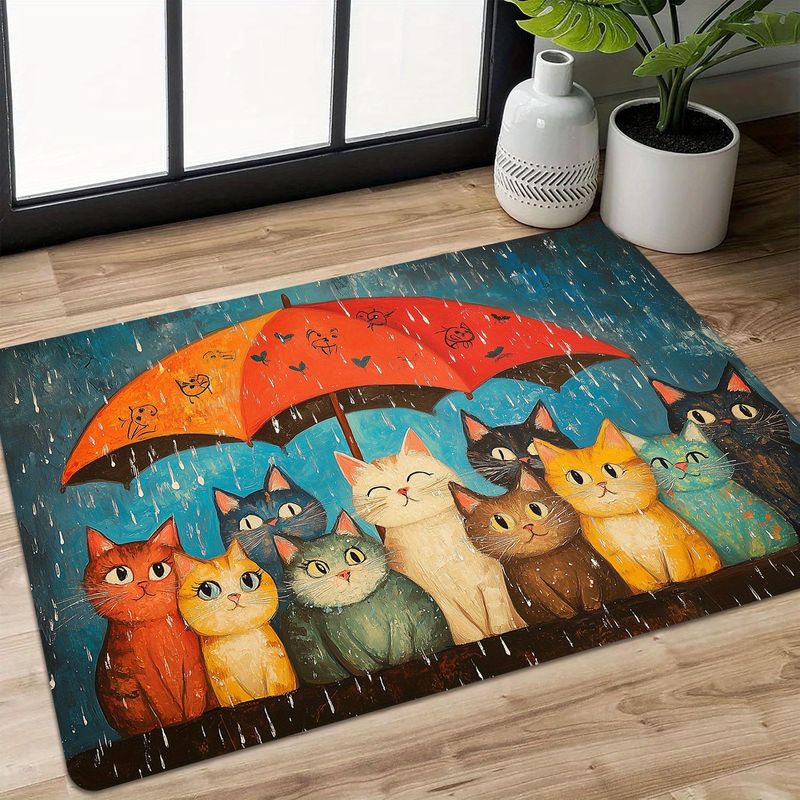 VIKAMA Cute Cats Under Umbrell - Home Decor Under 1000 ulasan dan harga