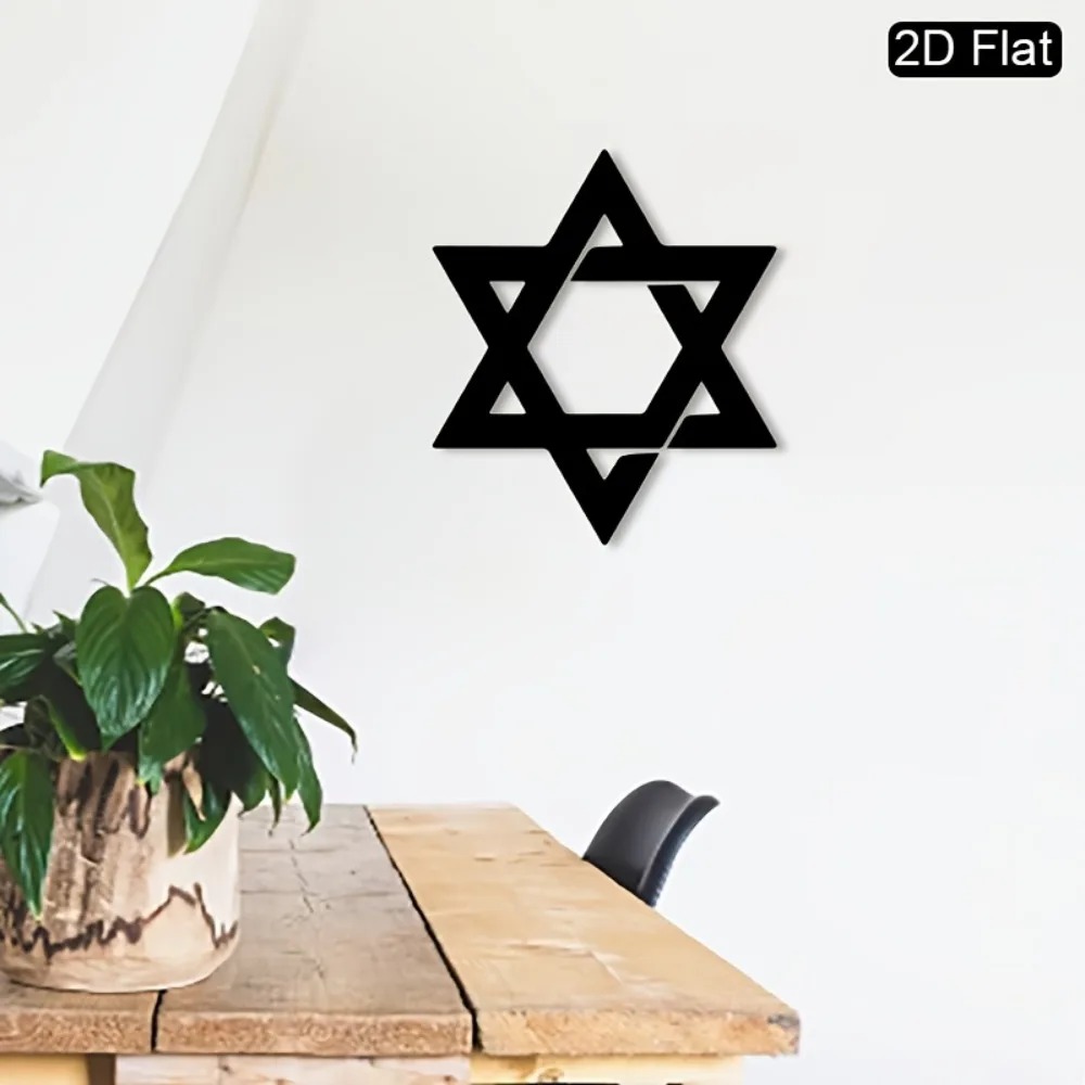 CIFBUY Iron Wall Art Star of D - Home Decor On Wall ulasan dan harga