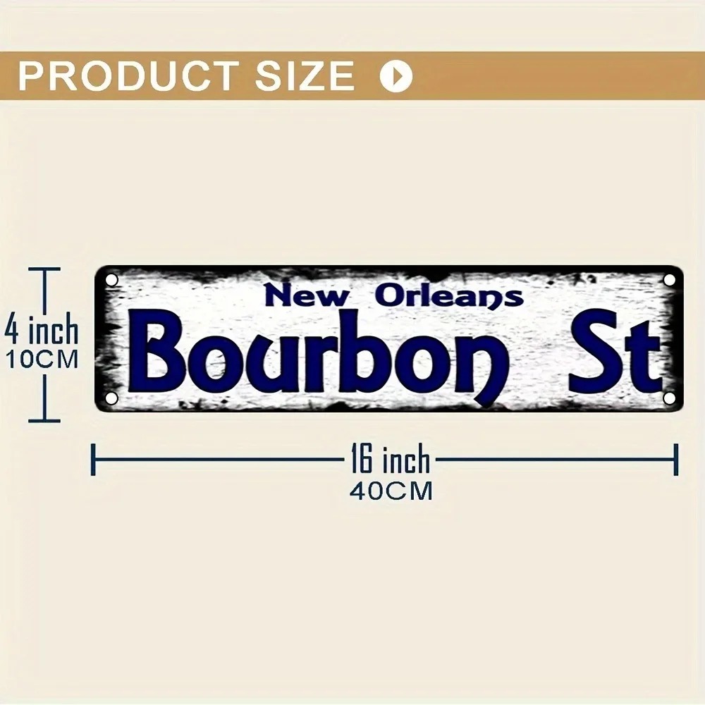 Bourbon St New Orleans Vintage - Home Decor New Orleans ulasan dan harga