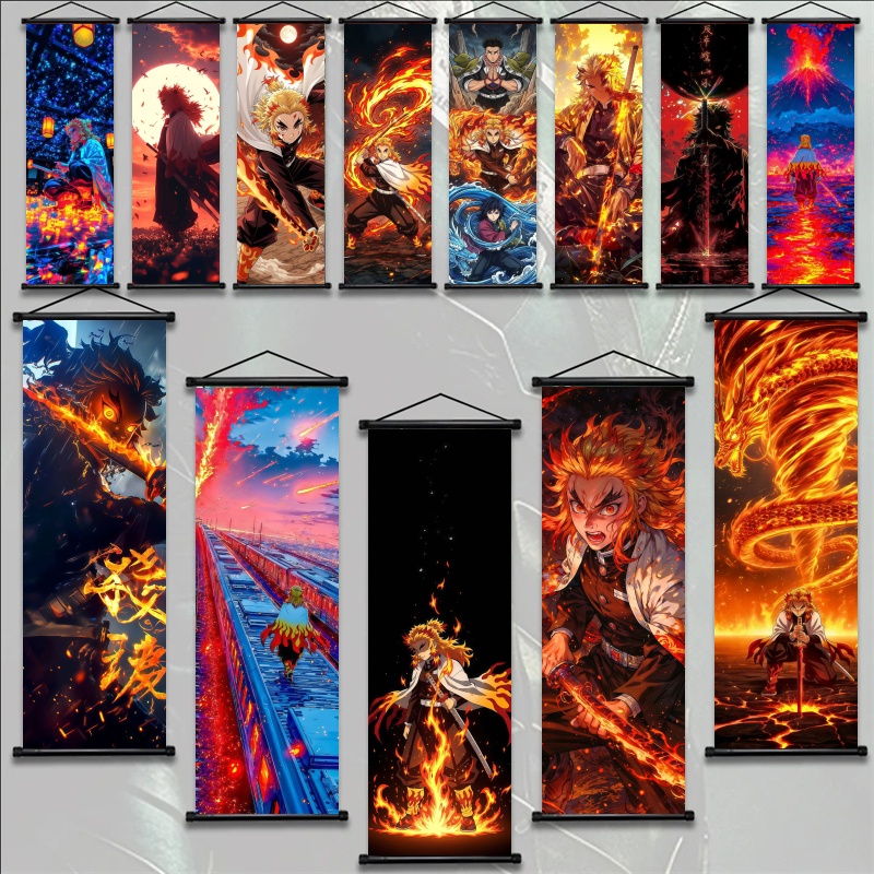 Demon Slayer Kyojuro Rengoku H - Home Decor On Wall ulasan dan harga