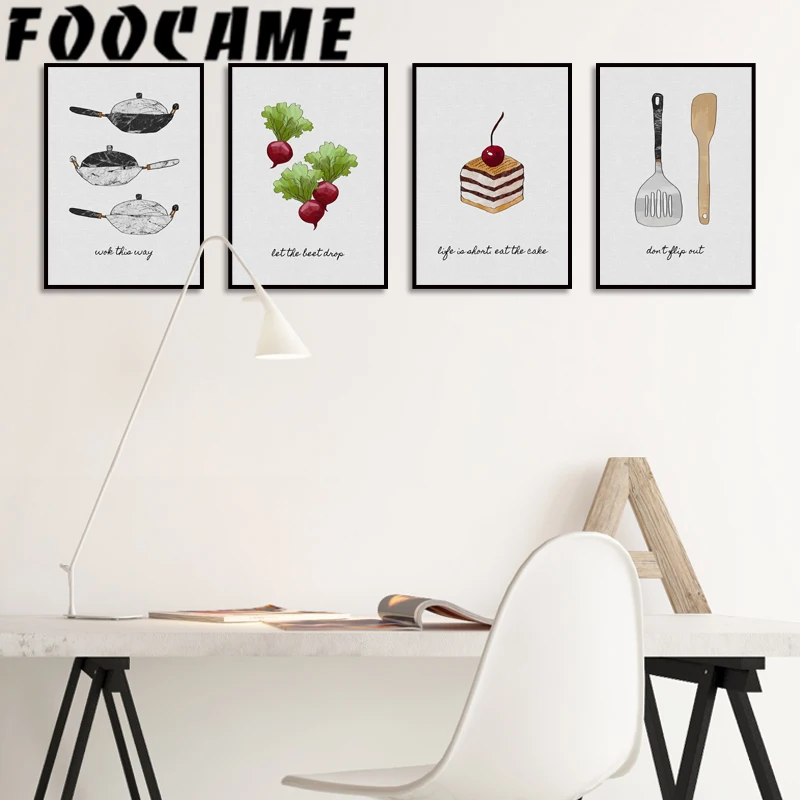 Cake Sweet Kitchen Poster Nord - Home Decor Pt ulasan dan harga