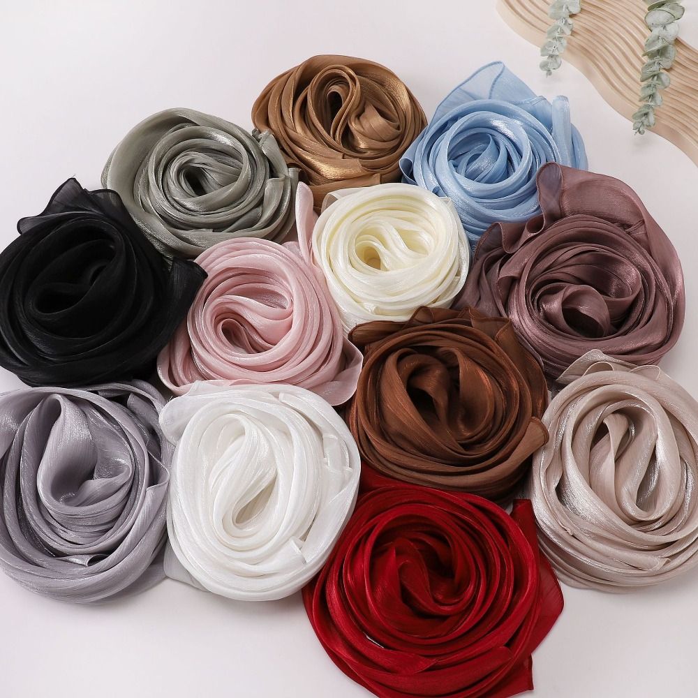 High Qulaity Solid Color Silk  - Home Decor Ramadan ulasan dan harga