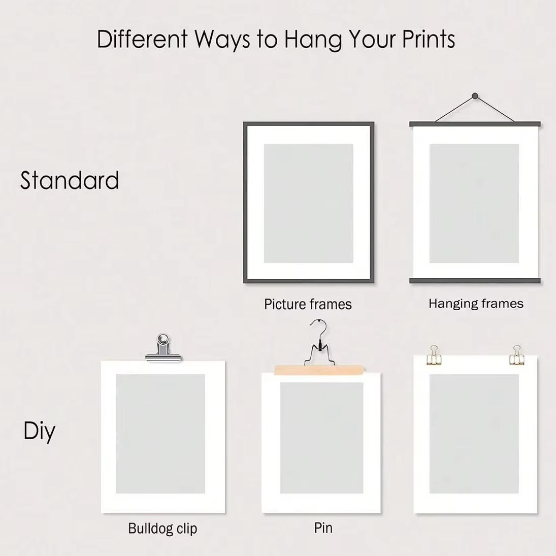 6pcs/set Custom Canvas Printin - Home Decor Theme ulasan dan harga