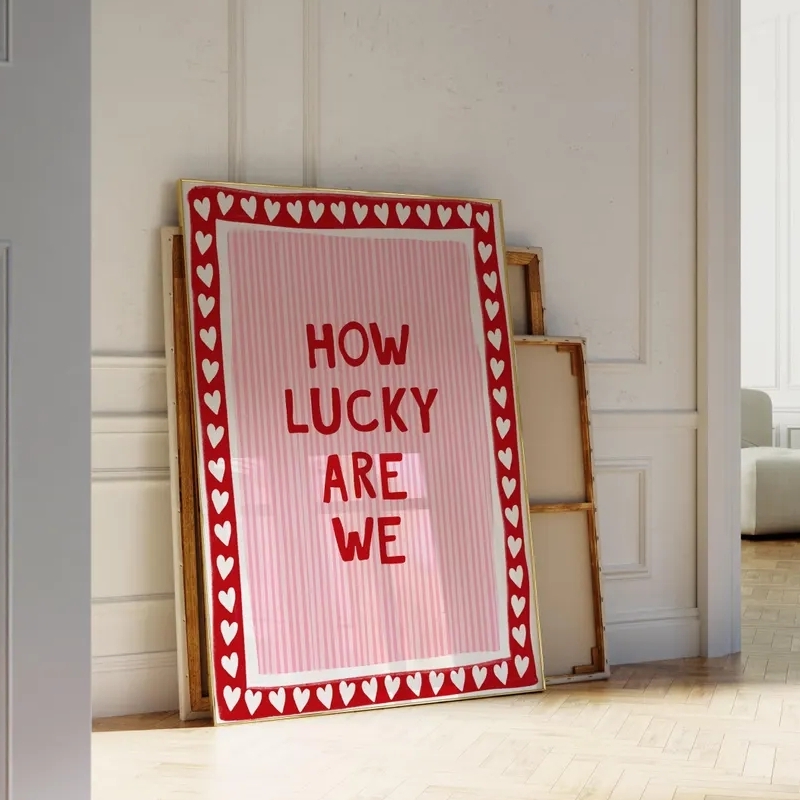 How Lucky Wall Art Canvas Prin - Home Decor How To ulasan dan harga