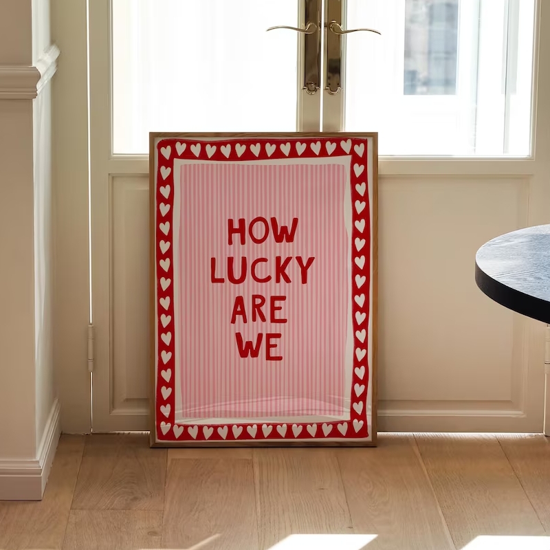 How Lucky Wall Art Canvas Prin - Home Decor How To ulasan dan harga