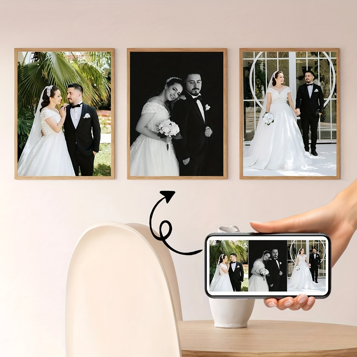 3pcs/set Custom Square Canvas  - Home Decor Theme ulasan dan harga