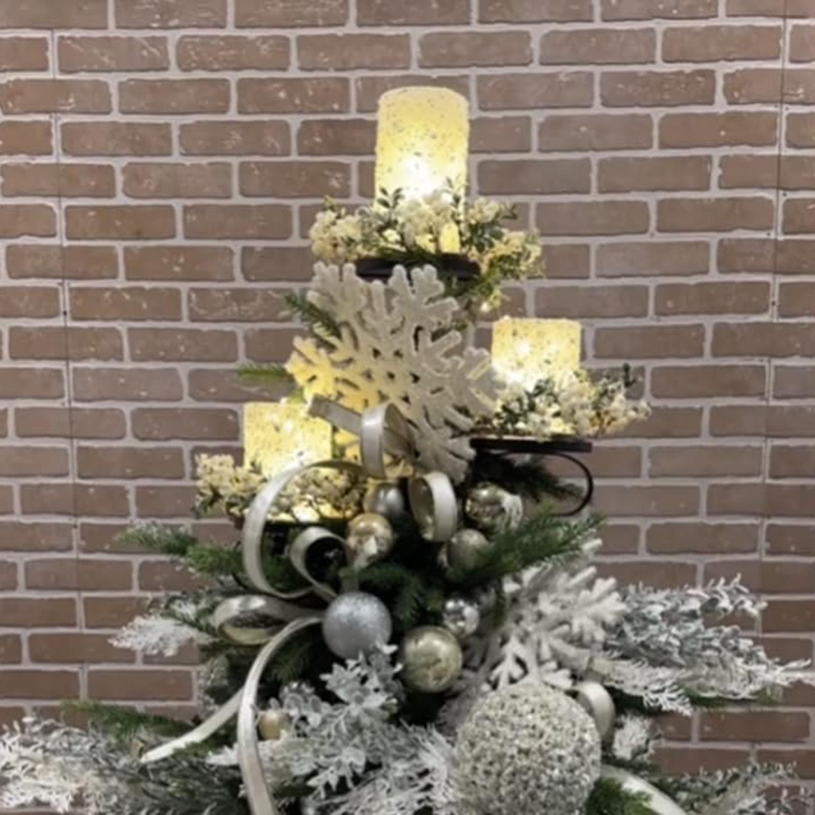 Metal Black Triple Tree Topper - Home Decor Tree ulasan dan harga