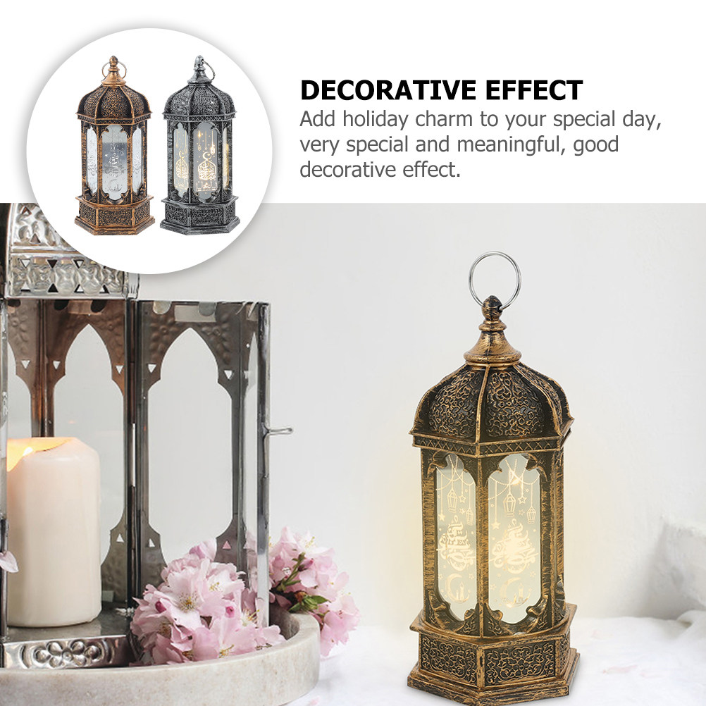 2Pcs LED Wind Lamp Ramadan Lan - Home Decor Ramadan ulasan dan harga