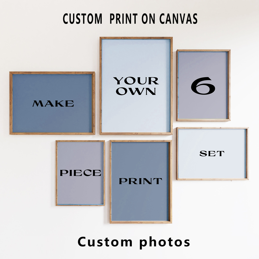 6pcs/set Custom Canvas Prints  - Home Decor Theme ulasan dan harga