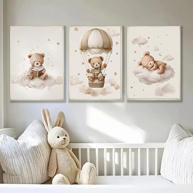 3pcs/set Bohemian Teddy Bear A - Home Decor Theme ulasan dan harga