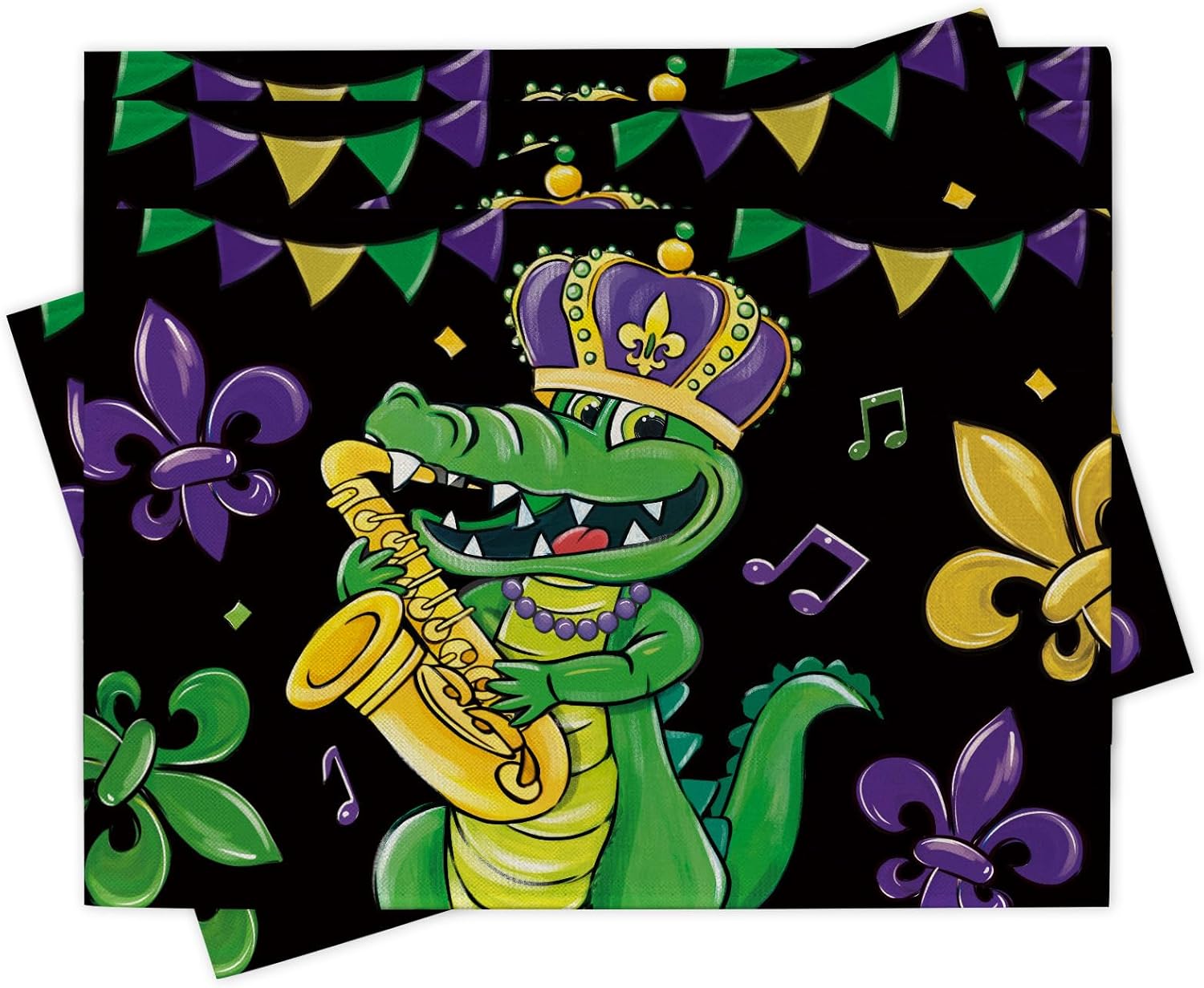 Mardi Gras Alligator Placemats - Home Decor New Orleans ulasan dan harga