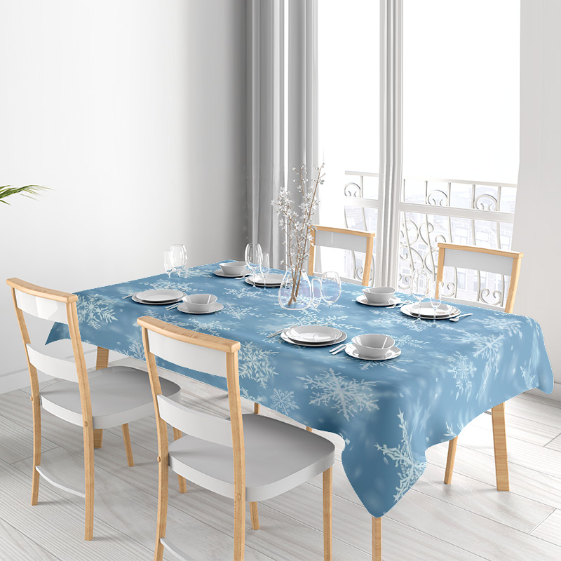 Snowflake Dining Tablecloth Wi - Home Decor Online Shopping ulasan dan harga
